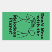 メロデオンプレイヤーの長方形のStと混乱しない 長方形シール (正面)