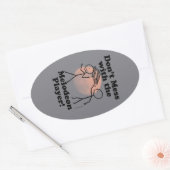 メロデオン選手のオーバルステッカーで混乱してはいけない 楕円形シール (封筒)