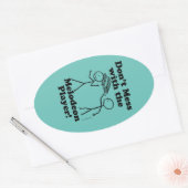 メロデオン選手のオーバルステッカーで混乱してはいけない 楕円形シール (封筒)