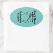 メロデオン選手のオーバルステッカーで混乱してはいけない 楕円形シール (バッグ)