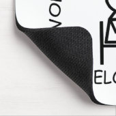 メロデオン – ワールドのまわりにリボルブ マウスパッド (コーナー)