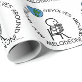 メロデオン – ワールドのまわりにリボルブ ラッピングペーパー (ロールコーナー)