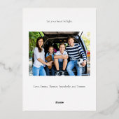 メロニーなクリスマスを楽しんで 箔シーズンカード (裏面)