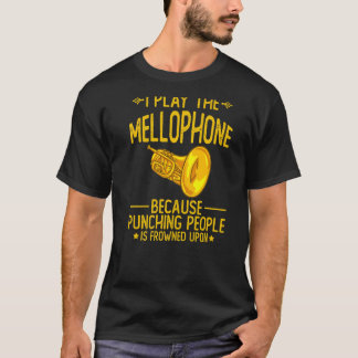メロフォン楽器ミュージックプレーヤー初級レッスン Tシャツ