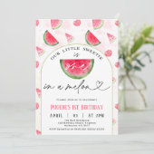 メロモダンンの赤いアーチ1歳の誕生日 招待状 (スタンド正面)