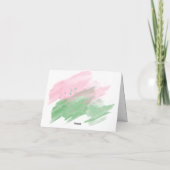 メロンありがとう | スイカ | 誕生日 サンキューカード (裏面)