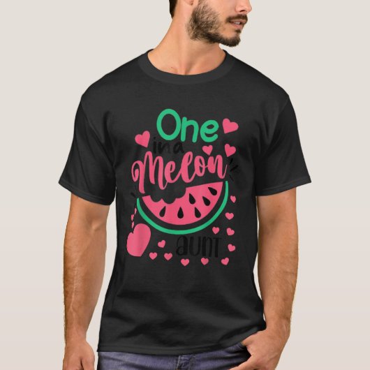 メロンおばさんスイカおもしろい誕生日のマット Tシャツ (正面)