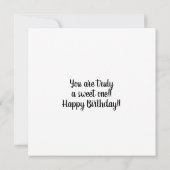 メロンかわいいスイカのピンク誕生日 カード (裏面)