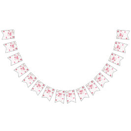 メロンかわいいスイカの女の子1歳の誕生日 バンティングフラッグ