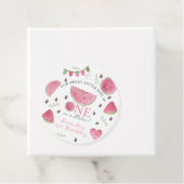 メロンかわいいスイカの女の子1歳の誕生日 フェイバータグ (インサイチュ)