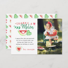 メロンちゃんありがとう|スイカの誕生日ありがとう サンキューカード