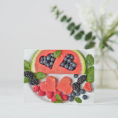 メロンとベリーのはがき ポストカード (スタンド正面)