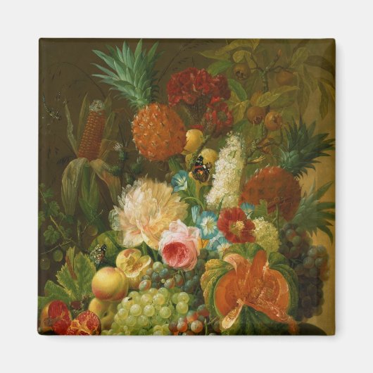 メロンと葡萄を持った今も生きる|過去記事 マグネット (正面)