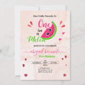 メロンにひとつだけの小さな愛ちゃん ウォーターメロン 招待状 (正面)