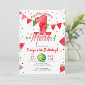 メロンにひとつだけの招待状 スイカの1歳誕生日 招待状 (スタンド正面)