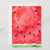 メロンにひとつだけの招待状 スイカの1歳誕生日 招待状 (裏面)