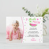 メロンにひとつだけの誕生日感謝カード 招待状 (スタンド正面)