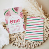 メロンにひとつ  ワ watermelon バースデー 招待状