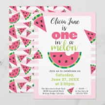 メロンにひとつ 赤ちゃん女の子 1歳の誕生日