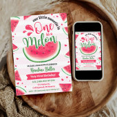 メロンにひとつ 1歳の誕生日お礼カード 招待状