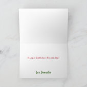 メロンにひとつ 1歳の誕生日メッセージ カード (内部)