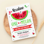 メロンにひとつ 1歳の誕生日 招待状