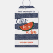 メロンにひとりんご　1歳の誕生日　男の子　ありがとう ギフトタグ (正面)