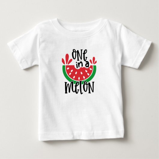 メロンに入った人 ベビーTシャツ (正面)