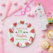 メロンに1つ1つ最初の誕生日パーティスイカ ペーパープレート (パーティー)