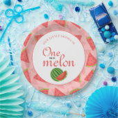 メロンに1つ1つ誕生日スイカ ペーパープレート (パーティー)