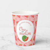 メロンに1つ1つ誕生日スイカ 紙コップ (裏面)