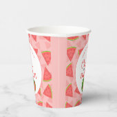 メロンに1つ1つ誕生日スイカ 紙コップ (右)