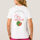 メロンに1つ1つ誕生日スイカ Tシャツ (裏面)