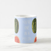 "メロンのあなたは1つ"のフルーツマグのギフト感謝していしています コーヒーマグカップ (中央)