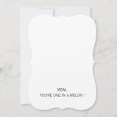 メロンのお母さんスイカ写真グリーティングカードに1枚 (裏面)