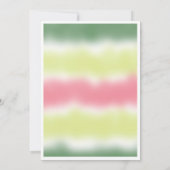 メロンのかわいいスイカの最初の花日に1つ 招待状 (裏面)