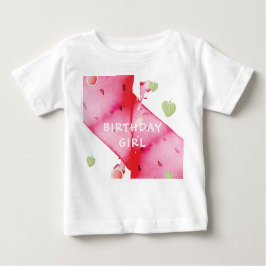メロンのかわいい誕生日の女の子に1人 ベビーTシャツ