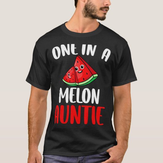 メロンのウンティスイカの果物の家族の家族の中の1つ Tシャツ (正面)