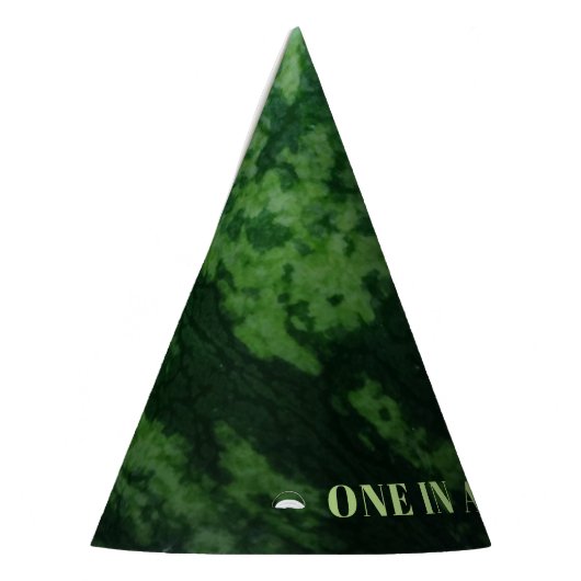 メロンのグリーンスイカのフルーツ誕生日に1つ パーティーハット (左)