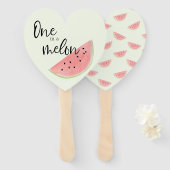 メロンのスイカに一杯にする ハンドファン (正面&裏面)