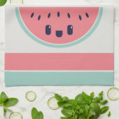 メロンのスイカに入ったかわいい キッチンタオル (折り畳み)