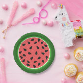 メロンのスイカに入っている人 ペーパープレート (パーティー)