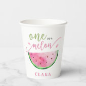 メロンのスイカに入っている人 紙コップ (裏面)