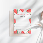 メロンのスイカのタイムカプセルカードに1枚 招待状