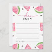 メロンのスイカのタイムカプセルカードに1枚 招待状 (正面)