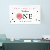 メロンのスイカの夏の誕生日 横断幕 (トレードショー)