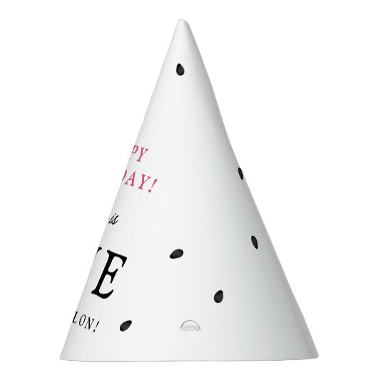 メロンのスイカの夏誕生日に1つ パーティーハット (右)