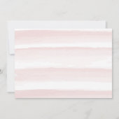 メロンのスイカの女の子で1つ写真1歳の誕生日 招待状 (裏面)