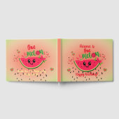 メロンのスイカの女の子の夏の誕生日 ゲストブック (全面)