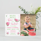 メロンのスイカの最初の誕生日に1つ 招待状 (スタンド正面)